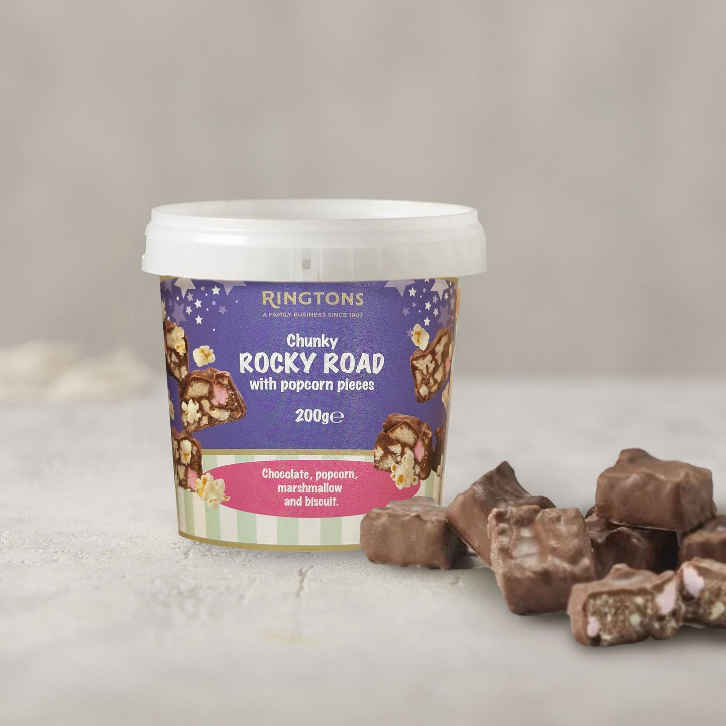 Rocky Road with Popcorn Tub